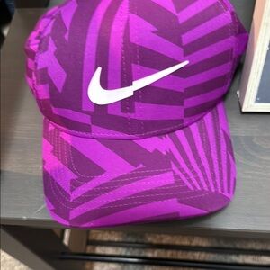 Nike Bold Purple Geometric Cap  dri fit